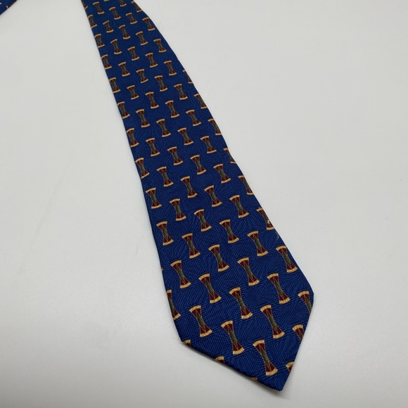 Bill Blass Black Label Blue Silk Imported Neck Tie - Picture 3 of 9